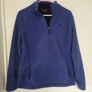 mens blue quarter zip soft sweatshirt